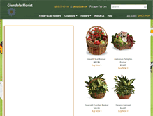 Tablet Screenshot of glendalefloristglendale.com